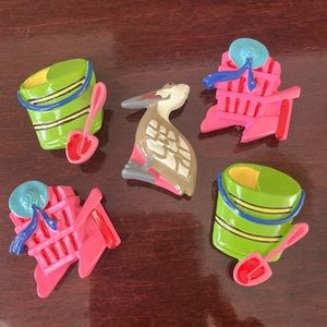 Quacker Factory Button Covers - Beach Chairs